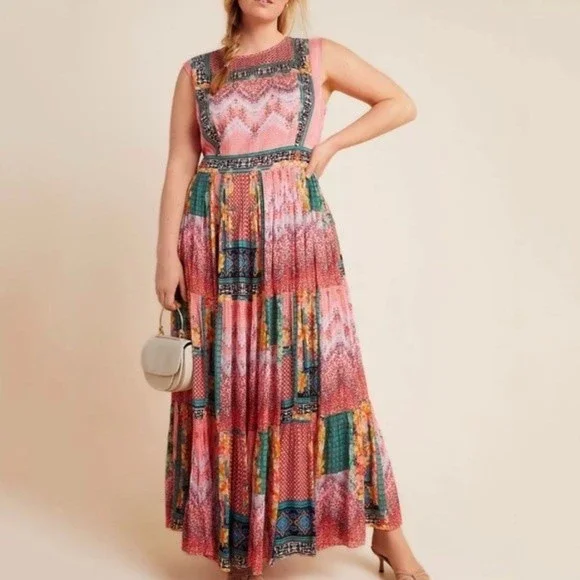 Anthropologie | Dresses | New Anthropologie Alessandra Maxi Dress By  Bhanuni By Jyoti | Poshmark